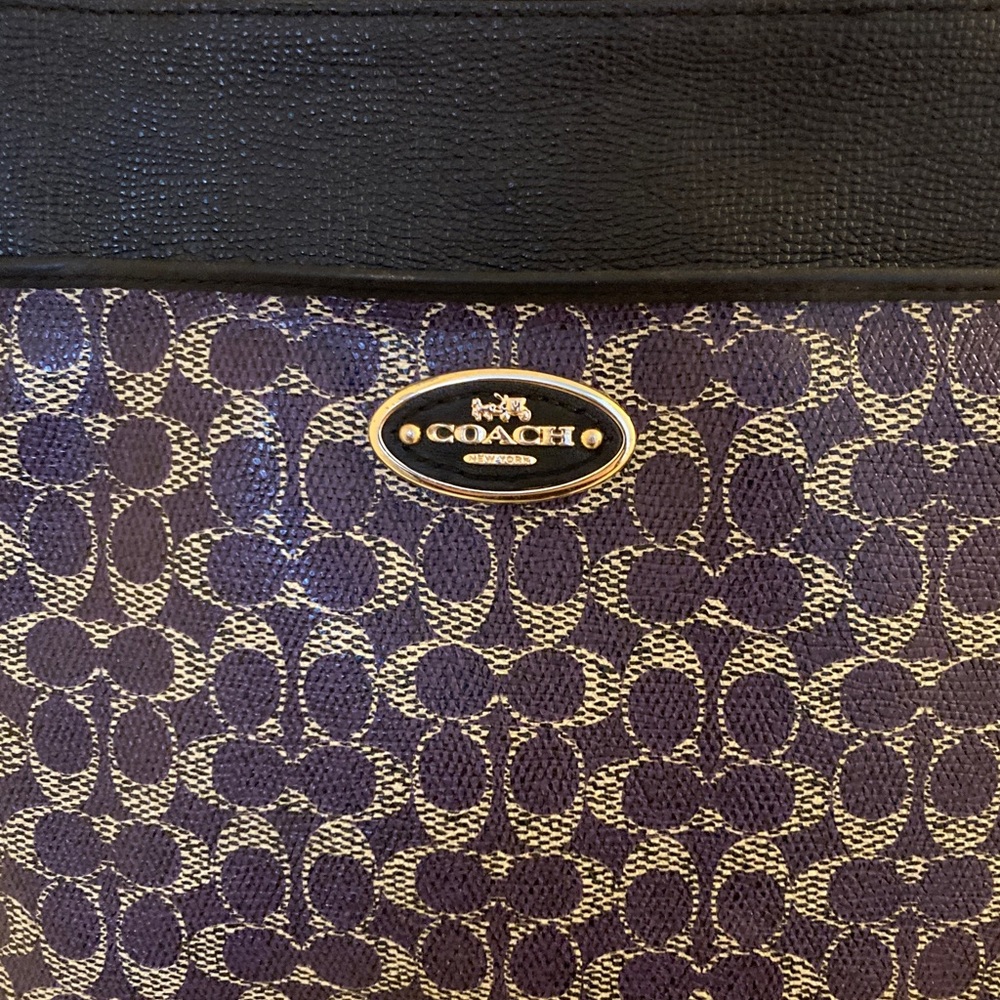 Coach Navy and Black Patterned Crossbody Bag - Picture 2 of 3
